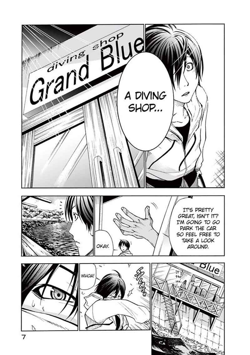 Grand Blue Manga Chapter 1 page 7 - Deep Blue scene