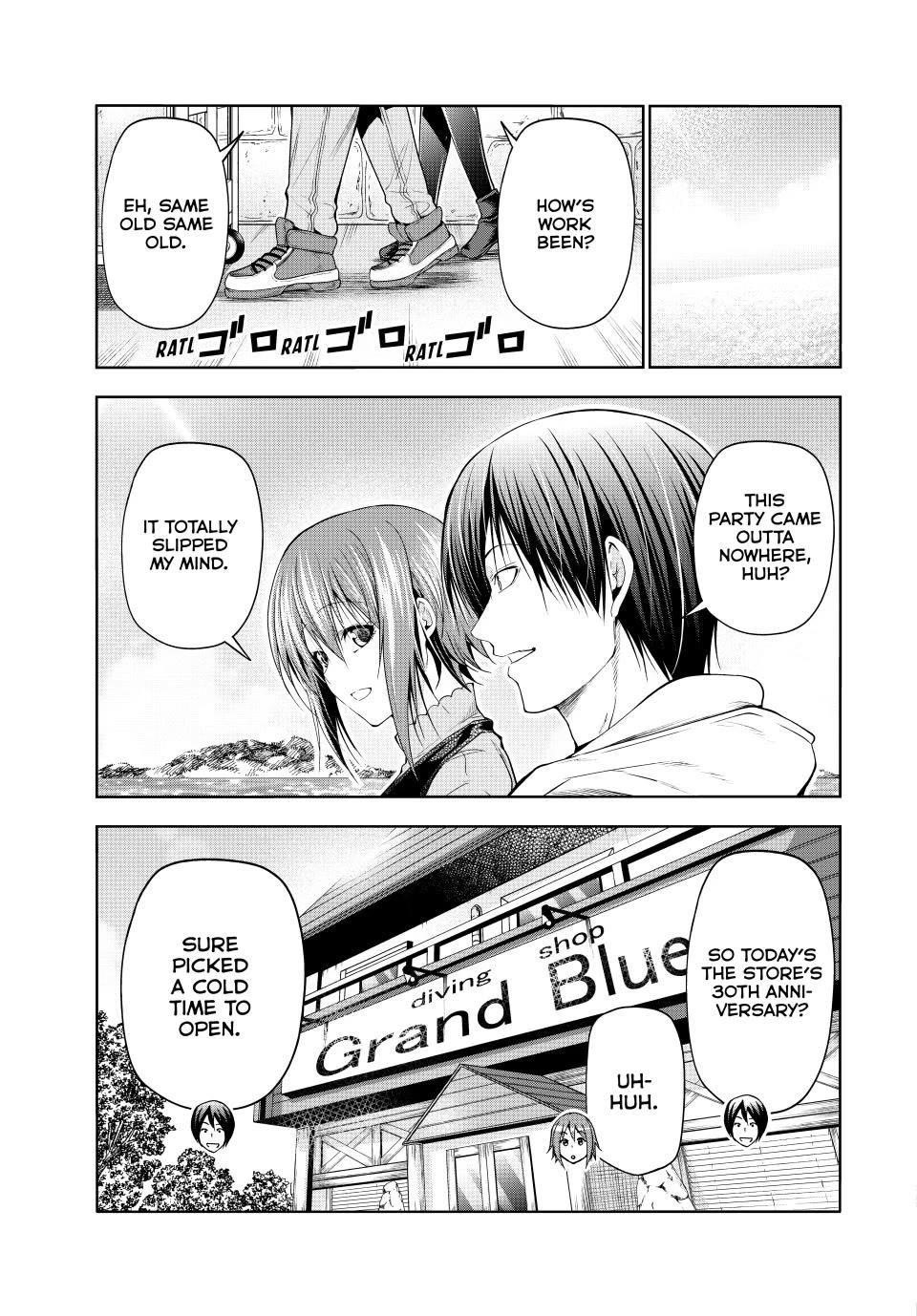 Grand Blue Manga Chapter 100 page 4 - Anniversary! scene