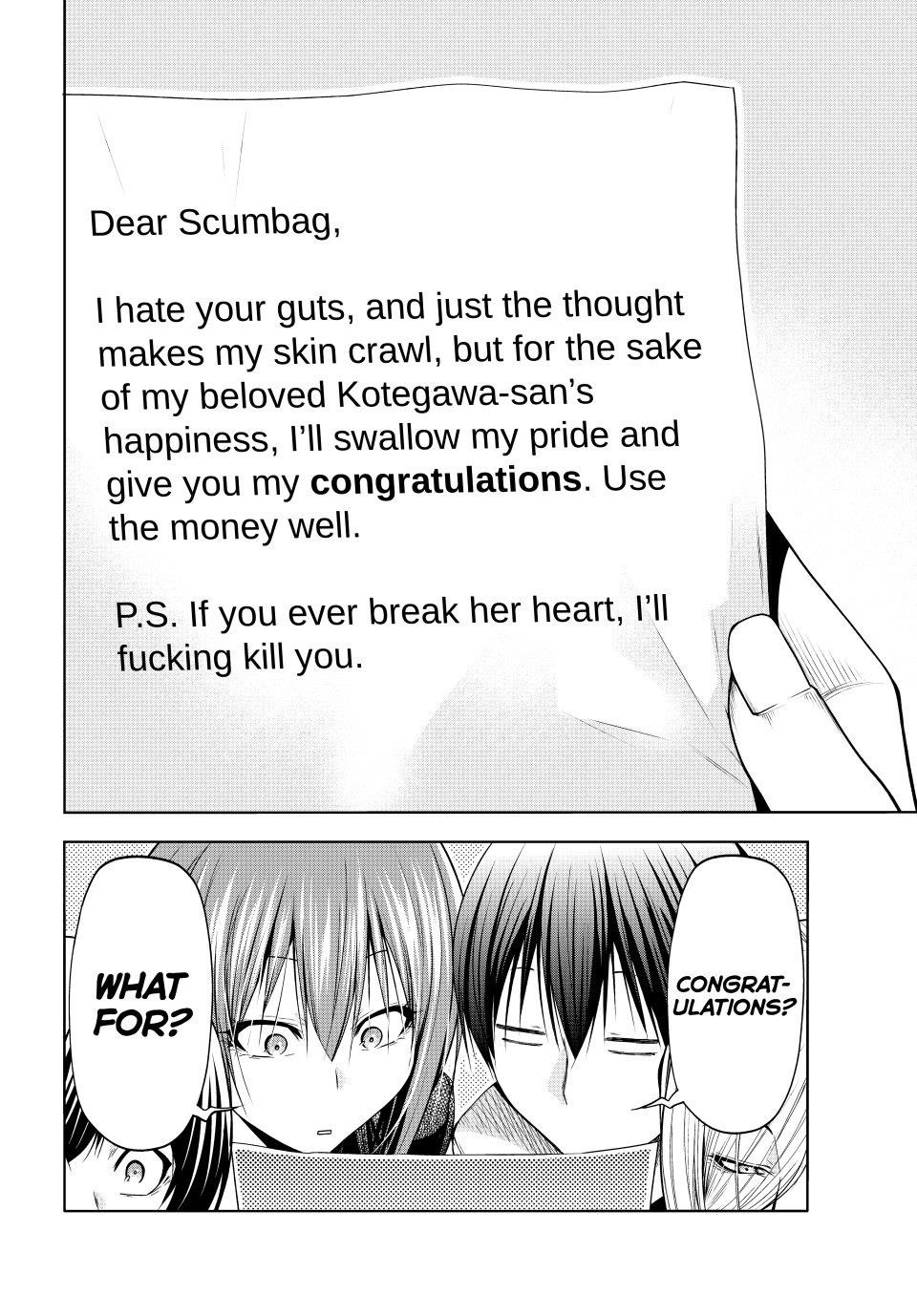 Grand Blue Manga Chapter 103 page 26 - Congratulatory Gift scene