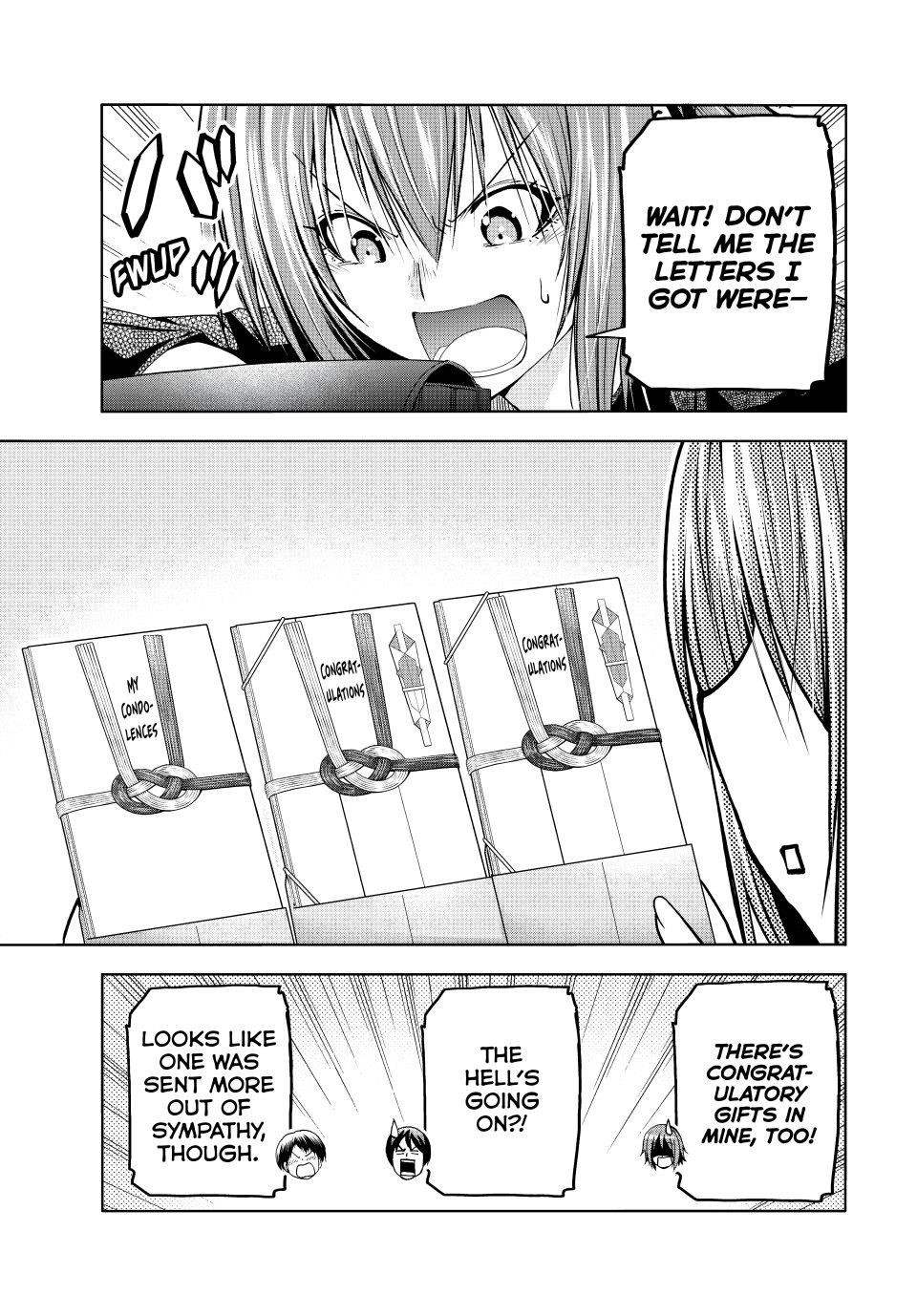 Grand Blue Manga Chapter 103 page 27 - Congratulatory Gift scene