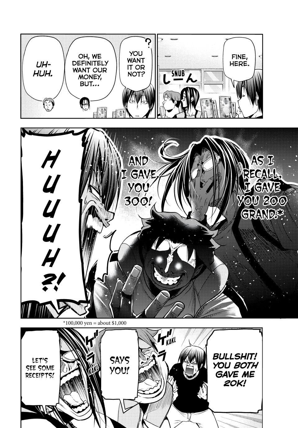 Grand Blue Manga Chapter 103 page 36 - Congratulatory Gift scene
