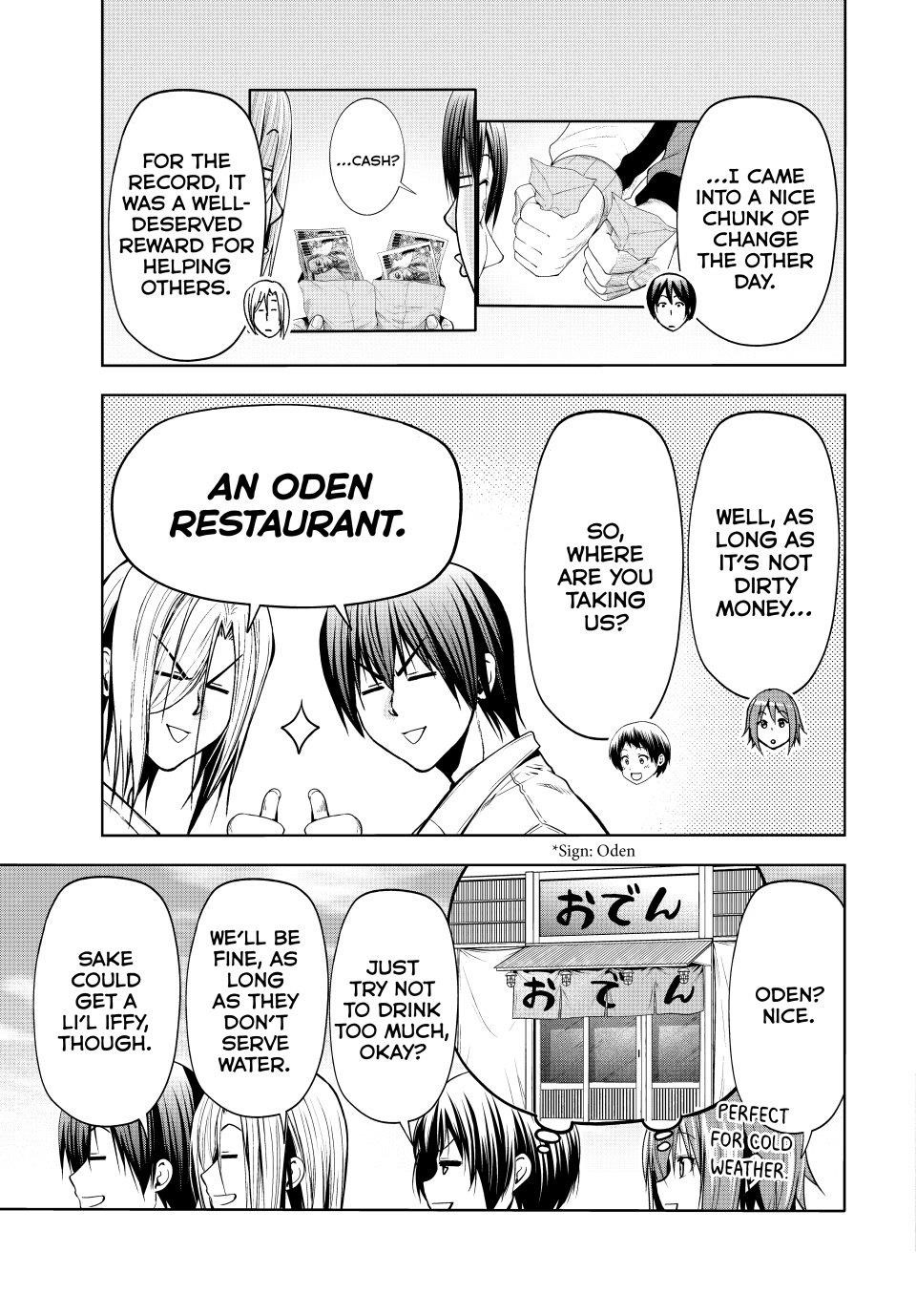 Grand Blue Manga Chapter 103 page 7 - Congratulatory Gift scene