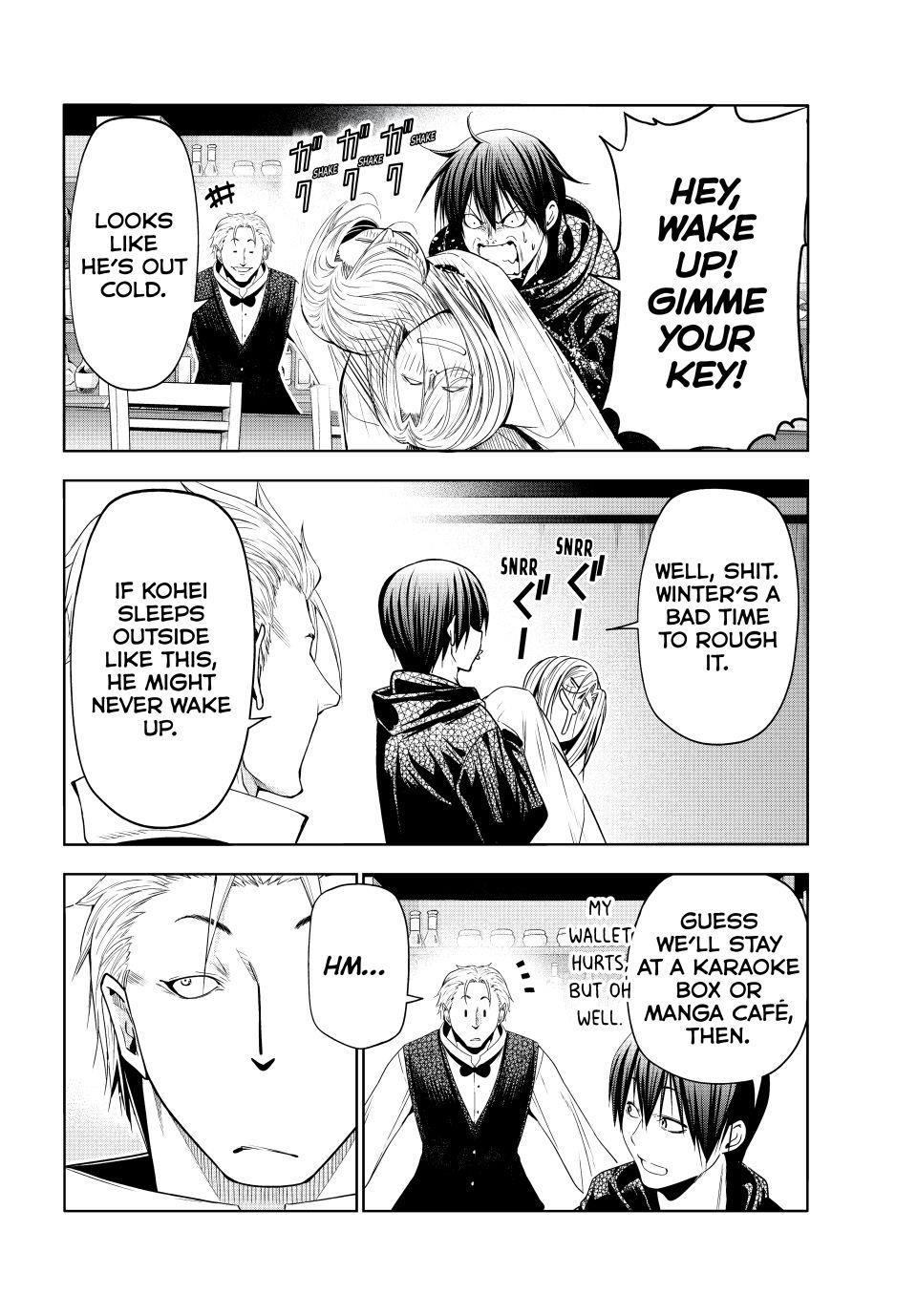 Grand Blue Manga Chapter 104 page 22 - Spooky Stuff scene