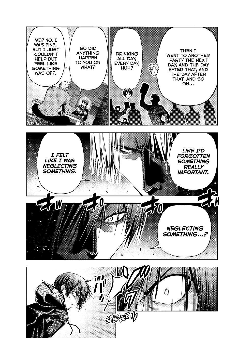 Grand Blue Manga Chapter 104 page 33 - Spooky Stuff scene