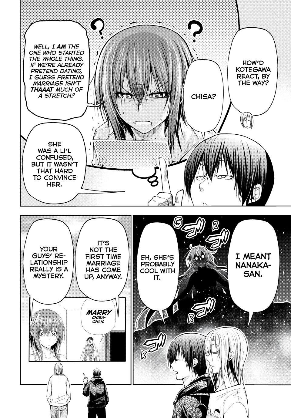 Grand Blue Manga Chapter 104 page 6 - Spooky Stuff scene