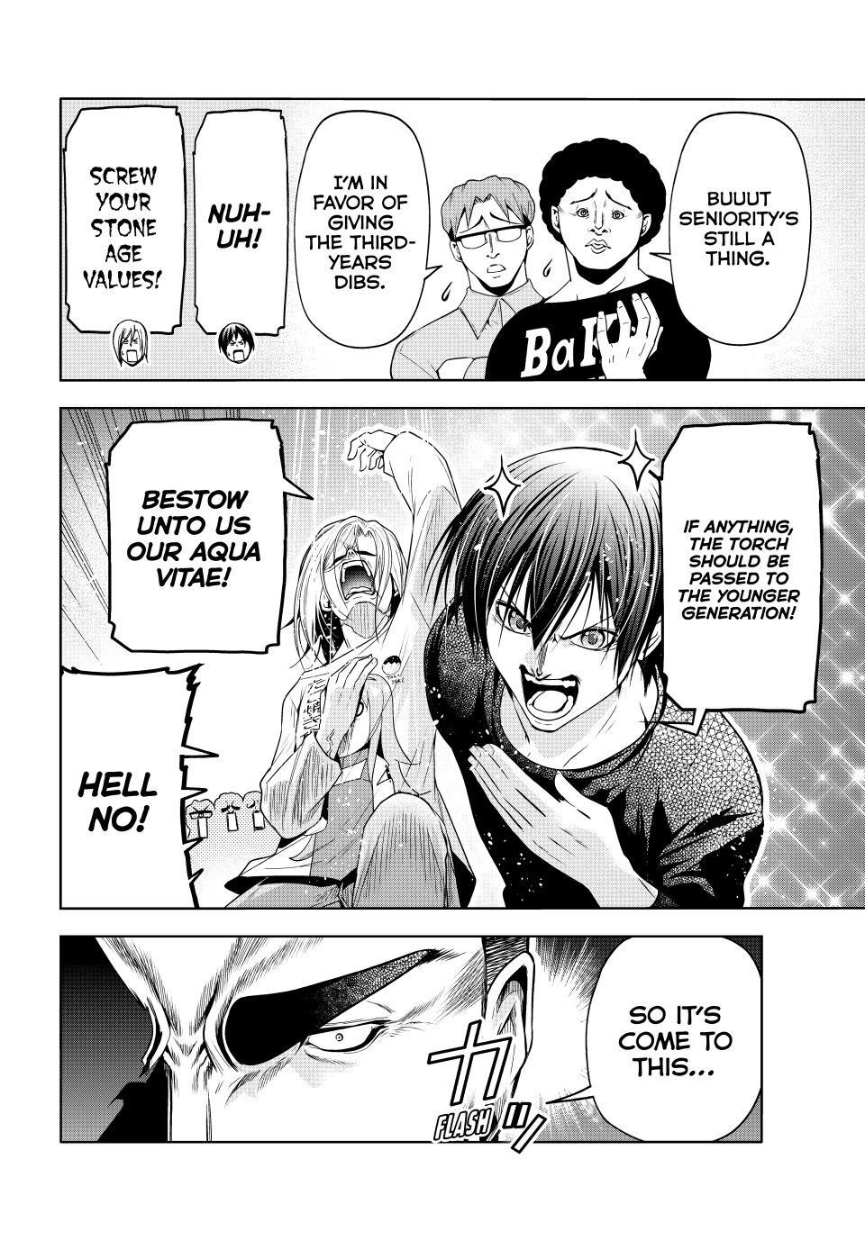 Grand Blue Manga Chapter 105 page 14 - The Pinnacle of Flavor scene