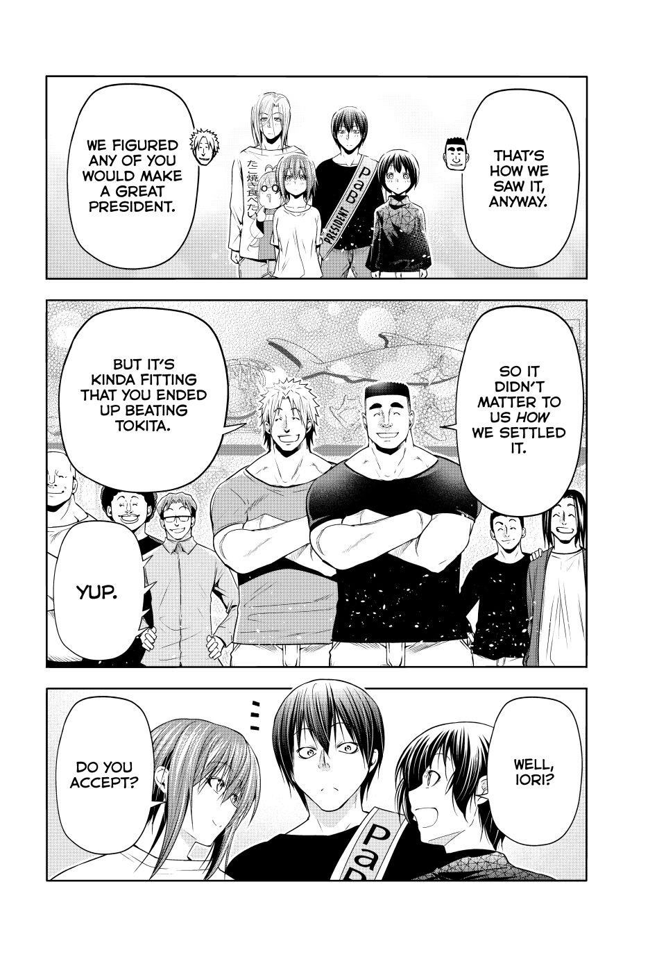 Grand Blue Manga Chapter 105 page 44 - The Pinnacle of Flavor scene