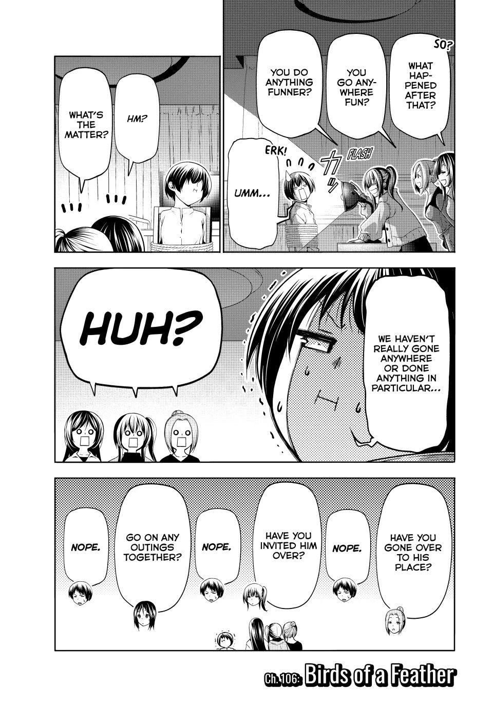 Grand Blue Manga Chapter 106 page 3 - Birds of a Feather scene