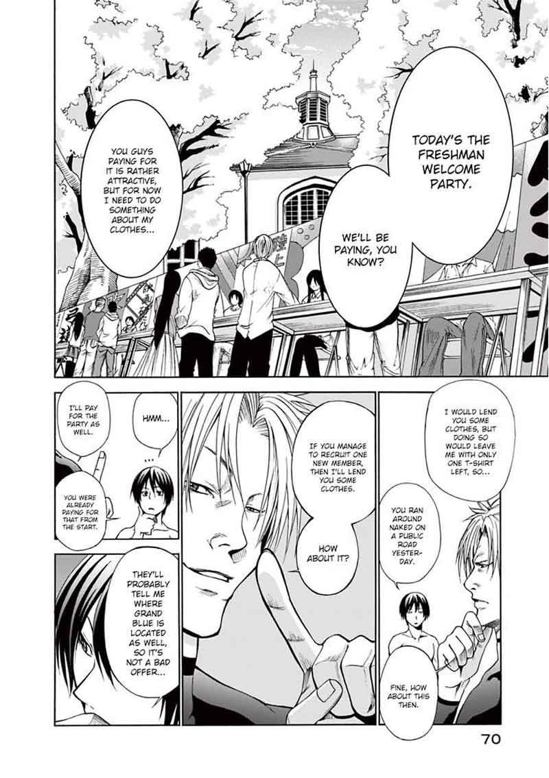 Grand Blue Manga Chapter 2 page 18 - Welcoming Party scene