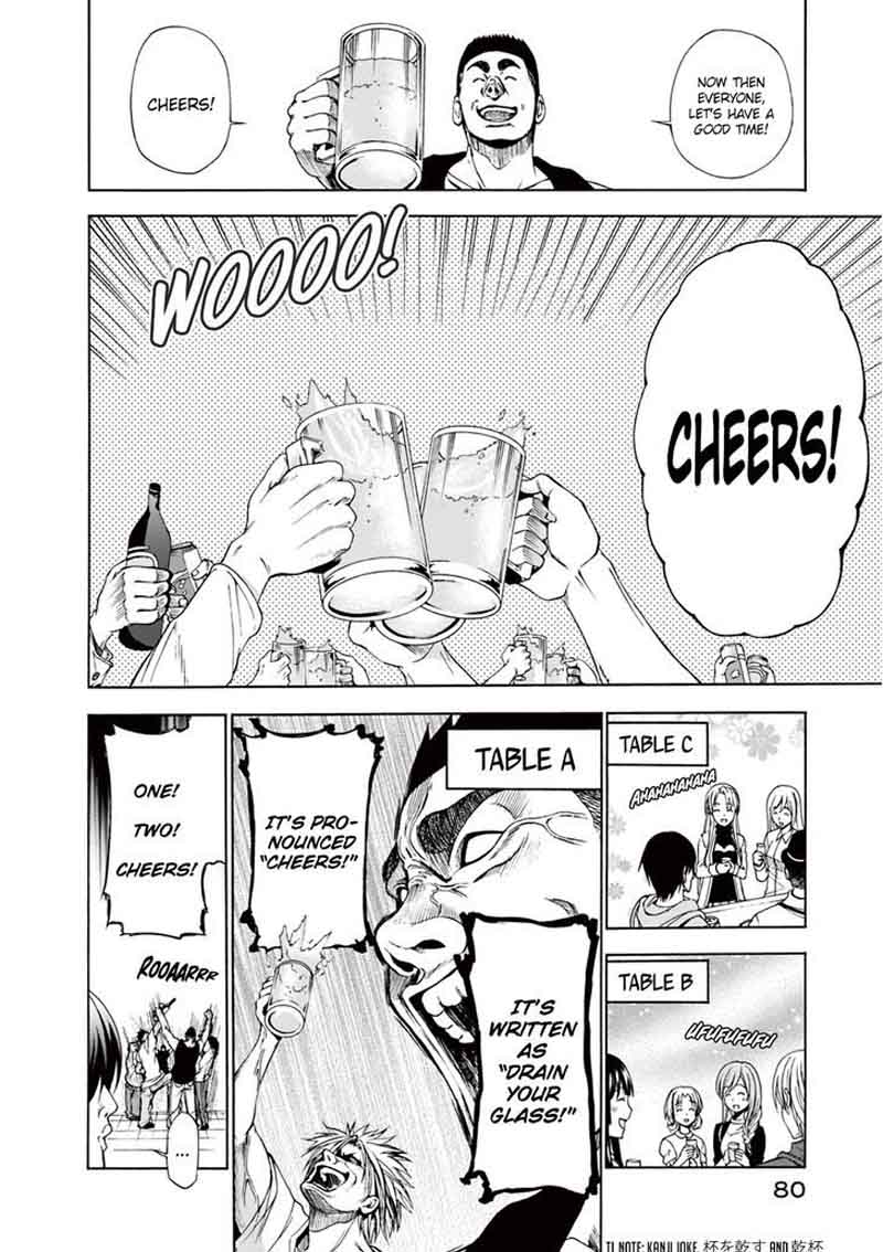 Grand Blue Manga Chapter 2 page 28 - Welcoming Party scene