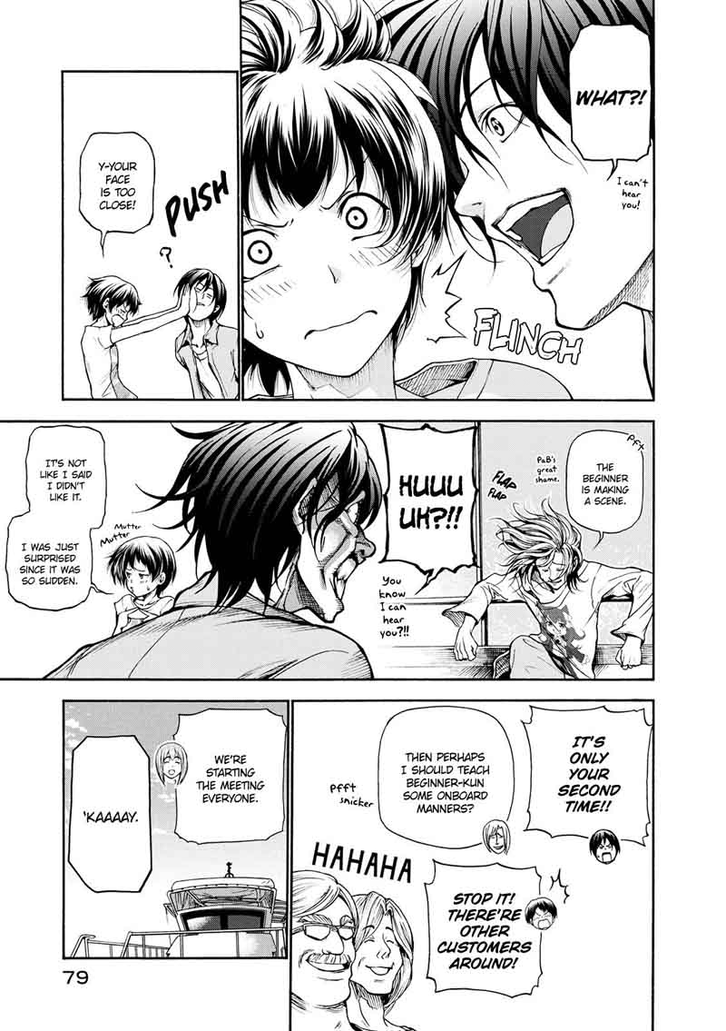 Grand Blue Manga Chapter 20 page 10 - Boat Diving scene