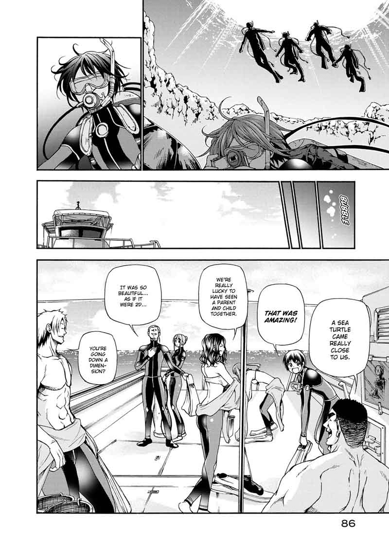 Grand Blue Manga Chapter 20 page 17 - Boat Diving scene