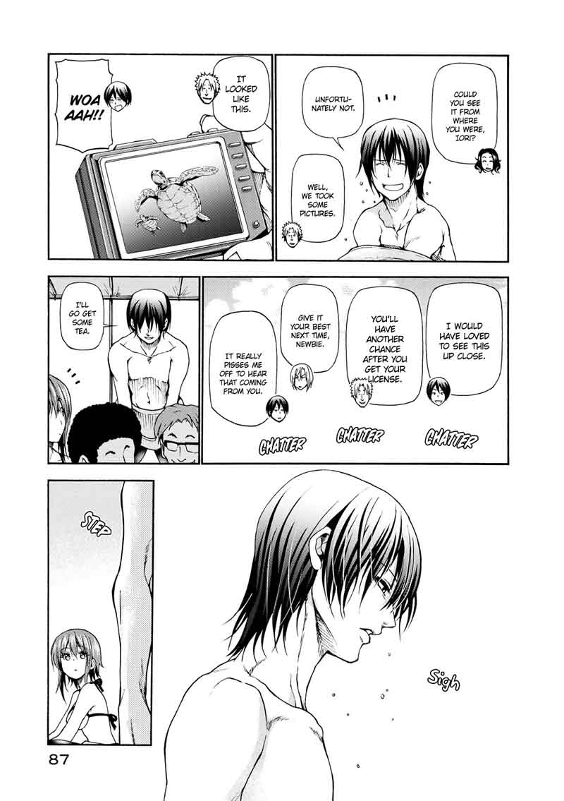 Grand Blue Manga Chapter 20 page 18 - Boat Diving scene