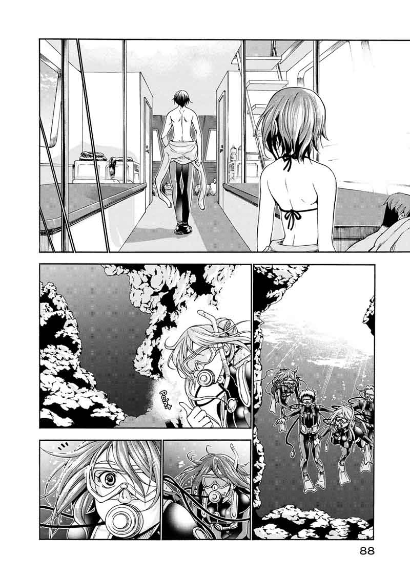 Grand Blue Manga Chapter 20 page 19 - Boat Diving scene