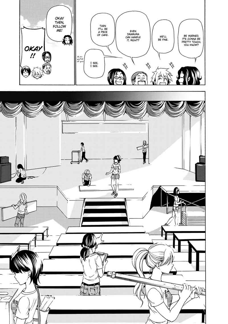 Grand Blue Manga Chapter 25 page 14 - At the Women's University Again scene