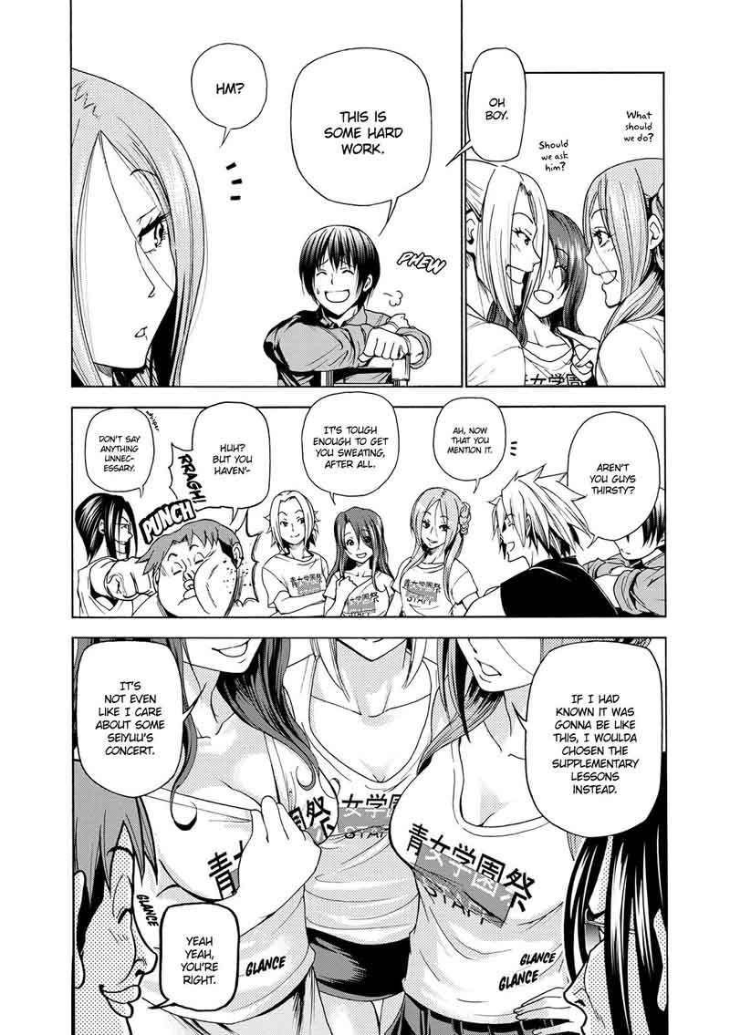 Grand Blue Manga Chapter 25 page 19 - At the Women's University Again scene