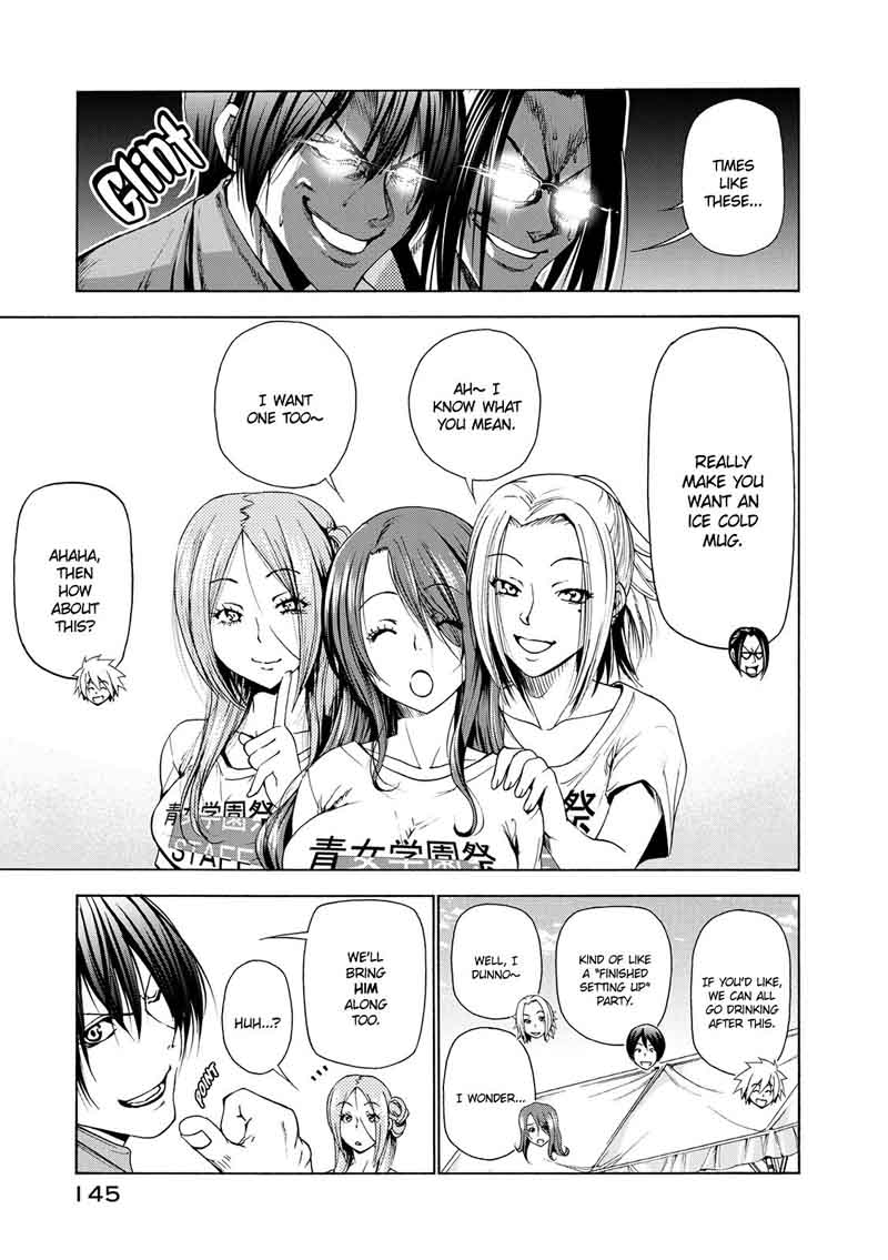 Grand Blue Manga Chapter 25 page 20 - At the Women's University Again scene