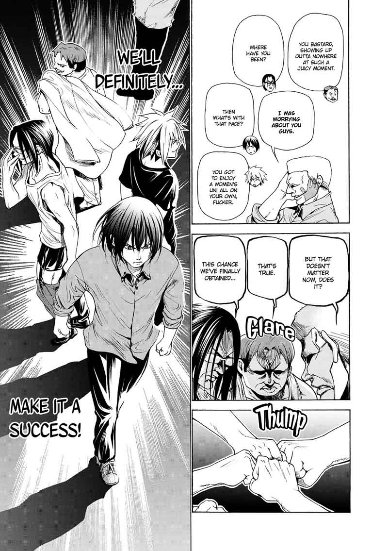 Grand Blue Manga Chapter 25 page 22 - At the Women's University Again scene