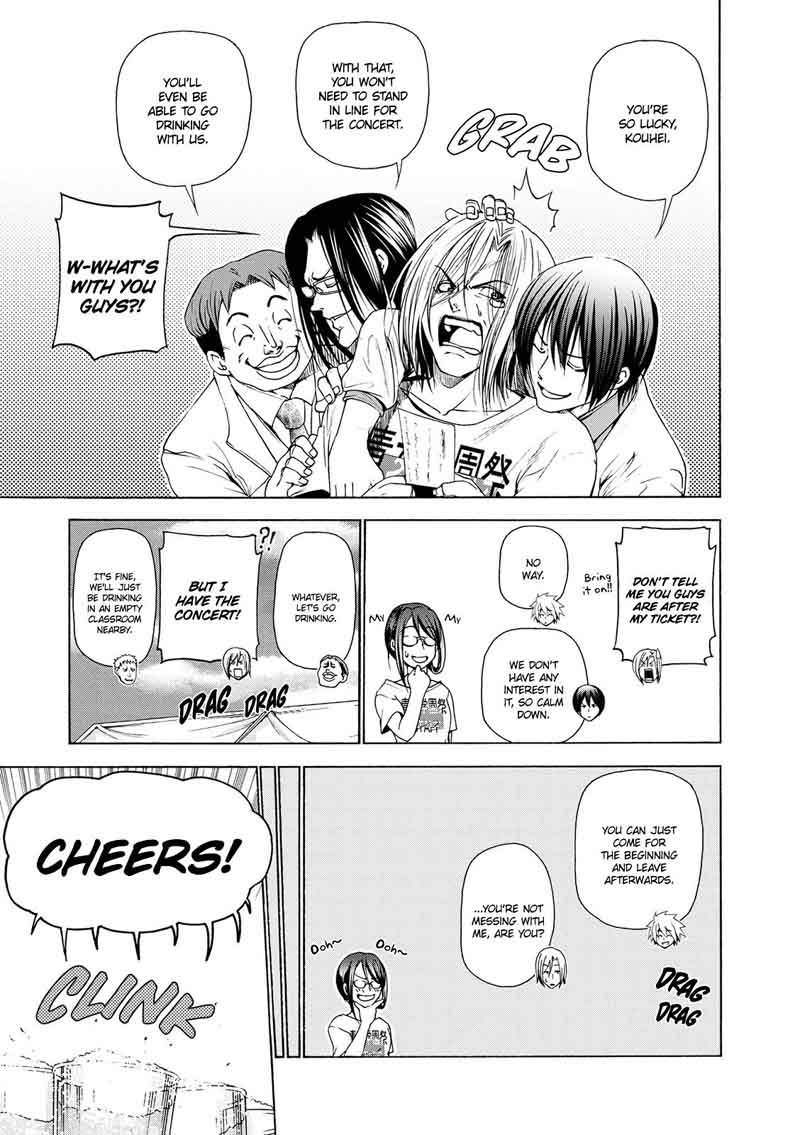 Grand Blue Manga Chapter 25 page 24 - At the Women's University Again scene