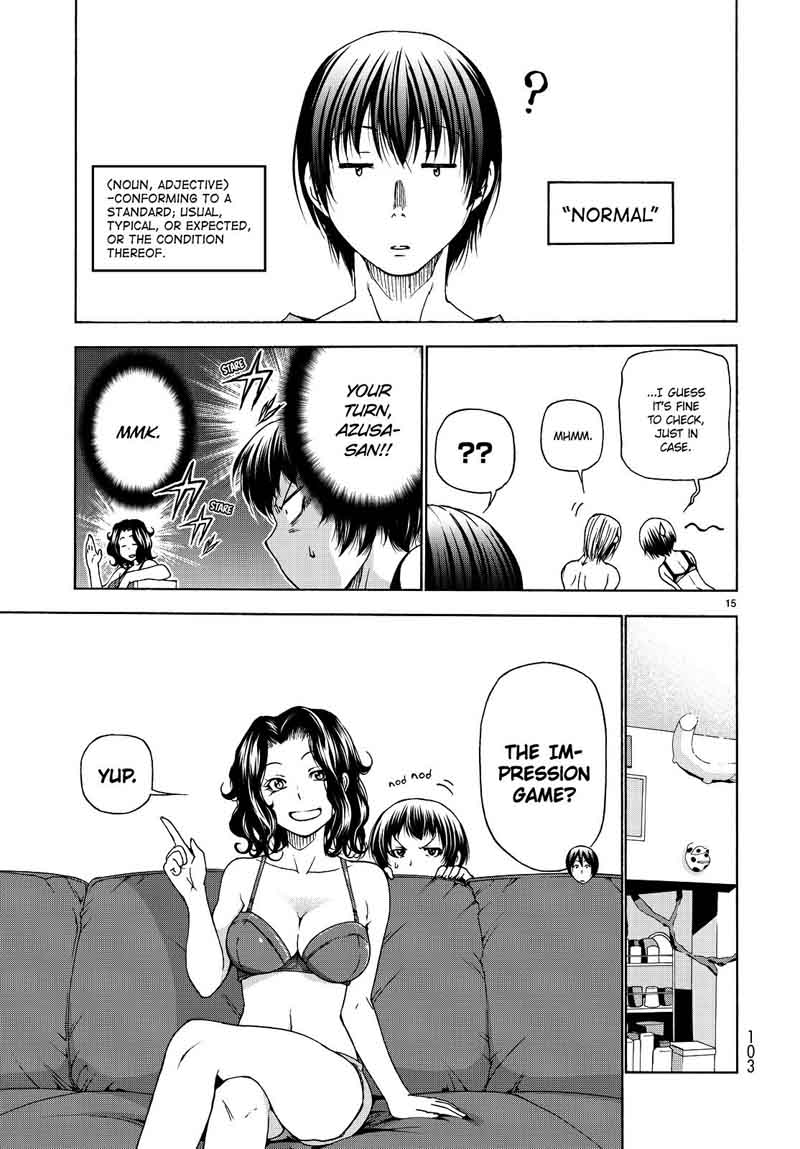Grand Blue Manga Chapter 29 page 14 - The Impression Game scene