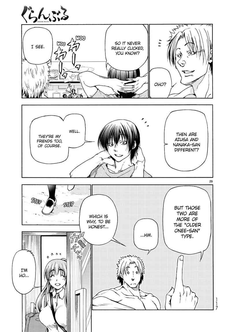 Grand Blue Manga Chapter 29 page 28 - The Impression Game scene