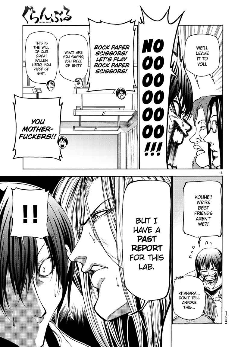 Grand Blue Manga Chapter 32 page 15 - The Charpy Impact Test scene