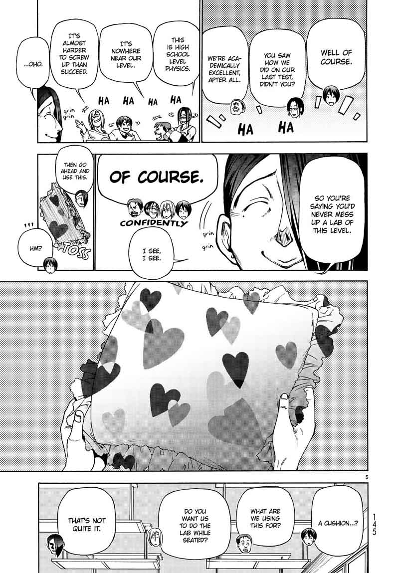 Grand Blue Manga Chapter 32 page 5 - The Charpy Impact Test scene