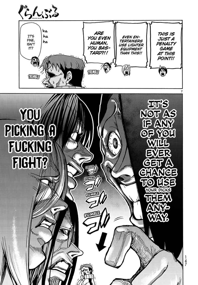 Grand Blue Manga Chapter 32 page 7 - The Charpy Impact Test scene