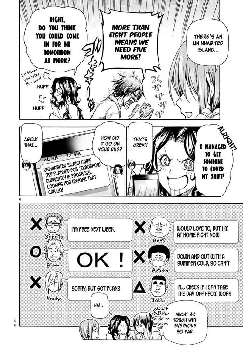 Grand Blue Manga Chapter 41 page 44 - Let's Go to the Uninhabited Island! scene