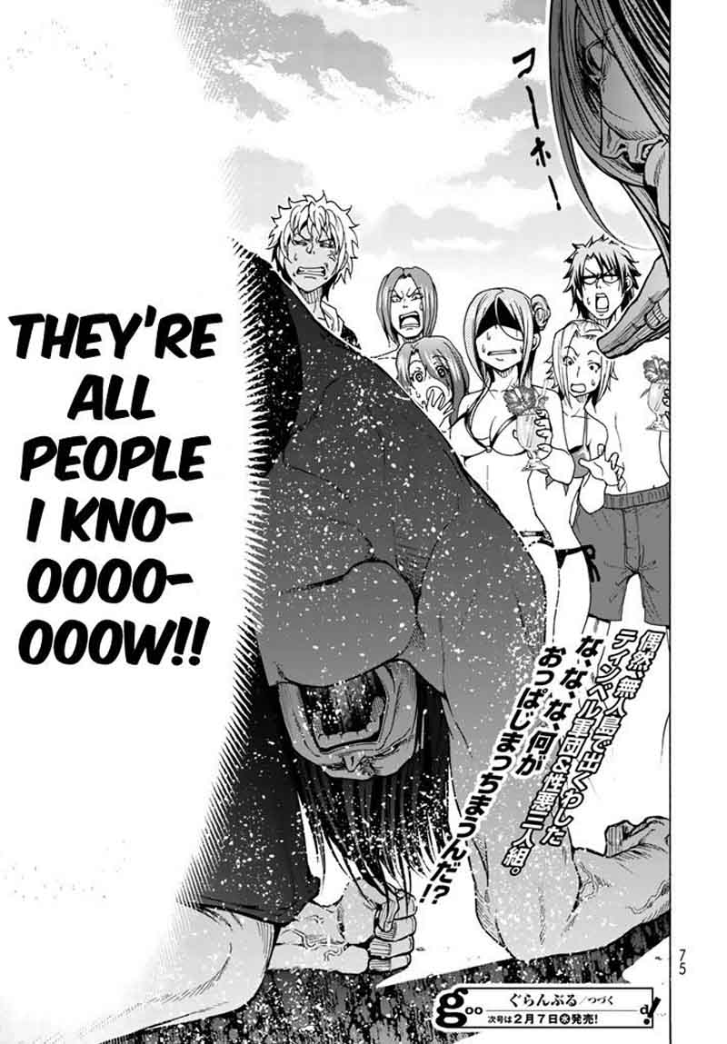 Grand Blue Manga Chapter 41 page 75 - Let's Go to the Uninhabited Island! scene