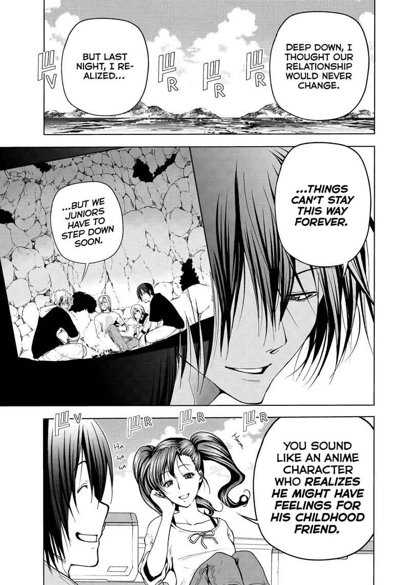 Grand Blue Manga Chapter 43 page 35 - Let's Survive on the Uninhabited Island! scene