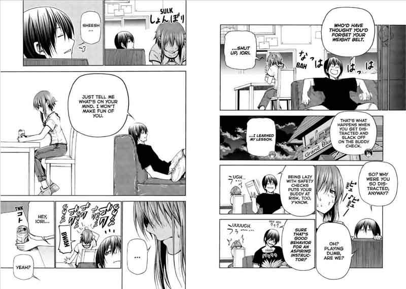 Grand Blue Manga Chapter 45 page 13 - Now We're Even scene