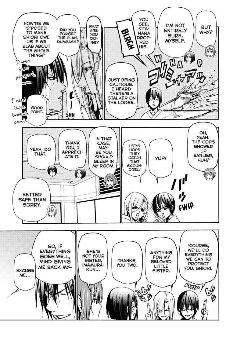 Grand Blue Manga Chapter 48 page 28 - Saving Private Passport scene