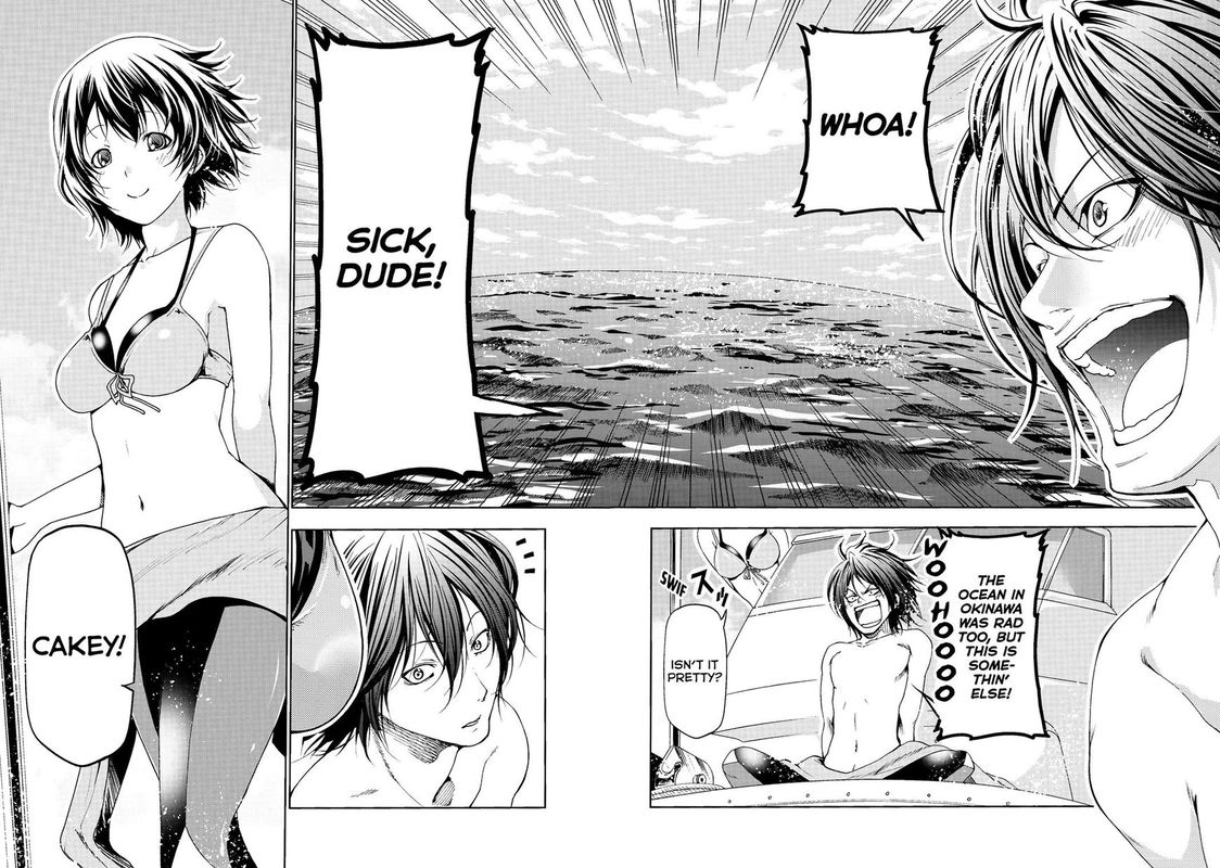 Grand Blue Manga Chapter 51 page 21 - The Seas of Palau scene