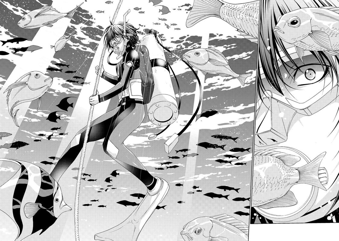 Grand Blue Manga Chapter 51 page 28 - The Seas of Palau scene