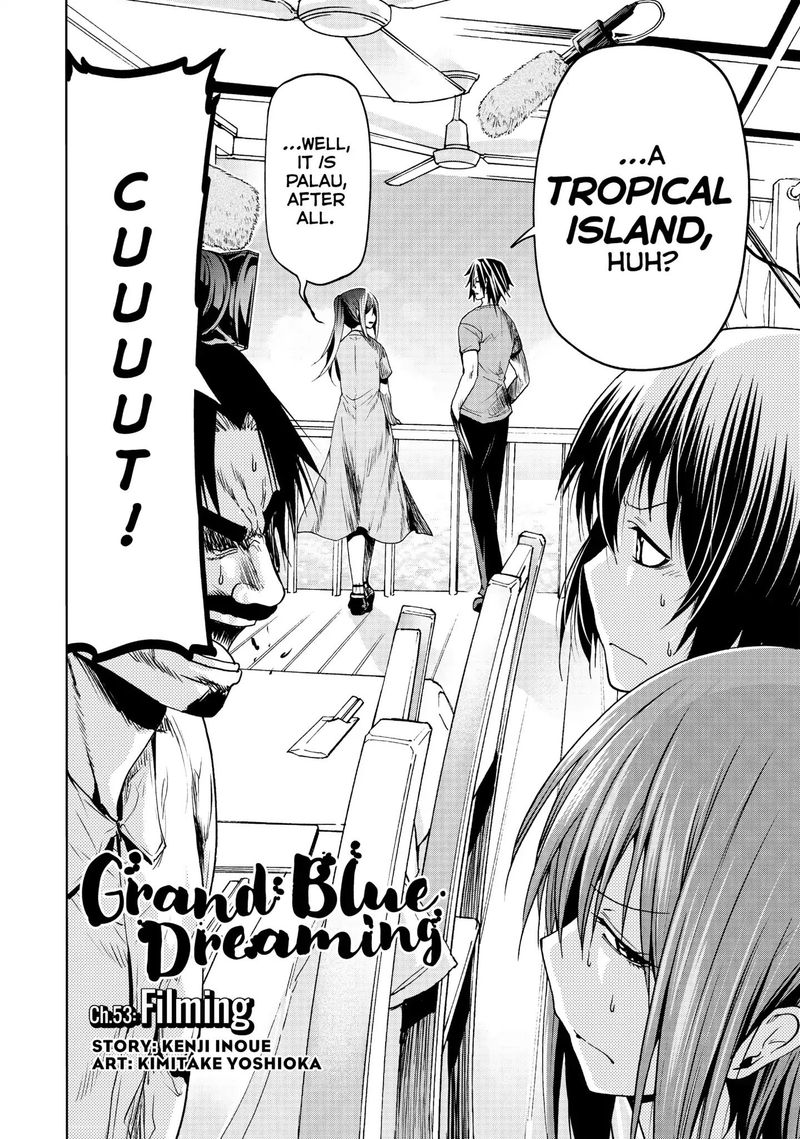 Grand Blue Manga Chapter 53 page 3 - Filming scene
