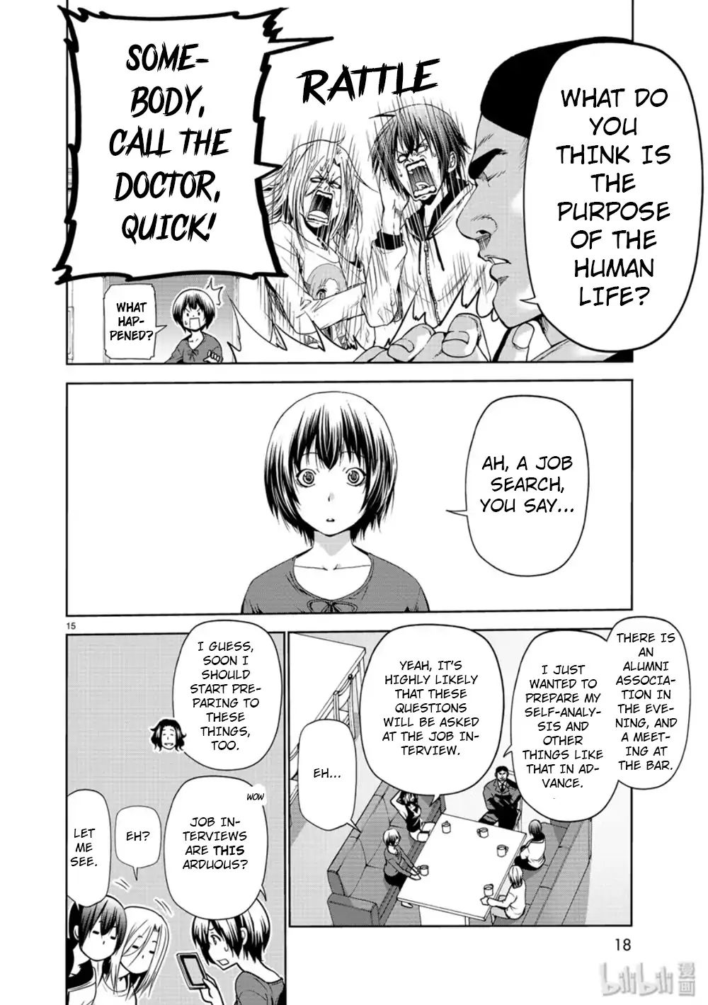 Grand Blue Manga Chapter 58 page 15 - Back to School scene