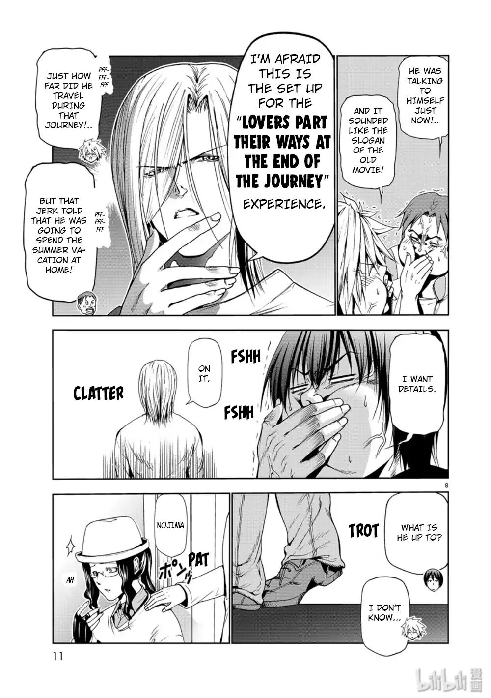 Grand Blue Manga Chapter 58 page 8 - Back to School scene