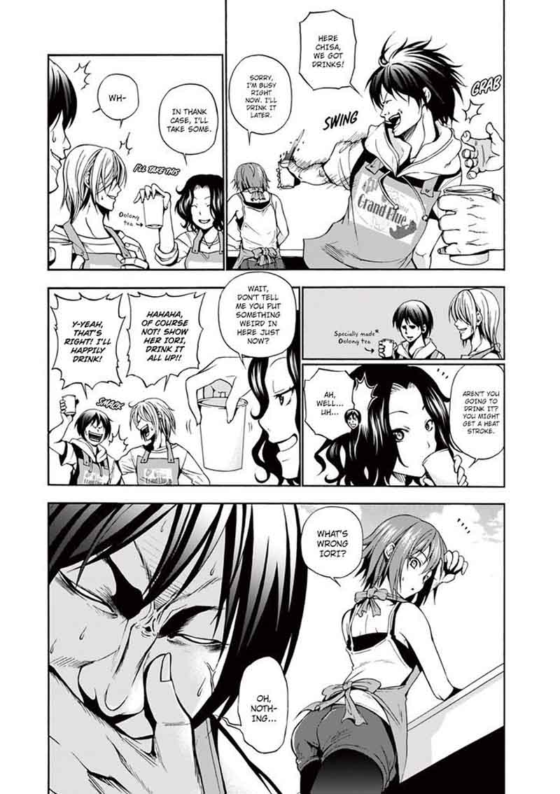 Grand Blue Manga Chapter 6 page 13 - An Older Girl scene