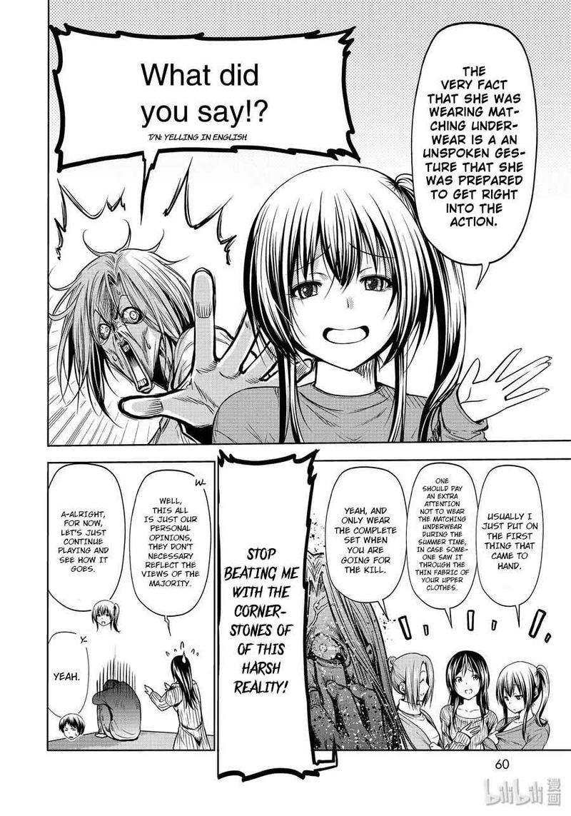 Grand Blue Manga Chapter 62 page 28 - War Council scene