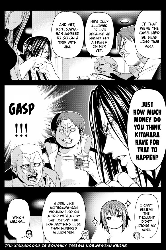 Grand Blue Manga Chapter 66 page 16 - Sakurako's Journey scene