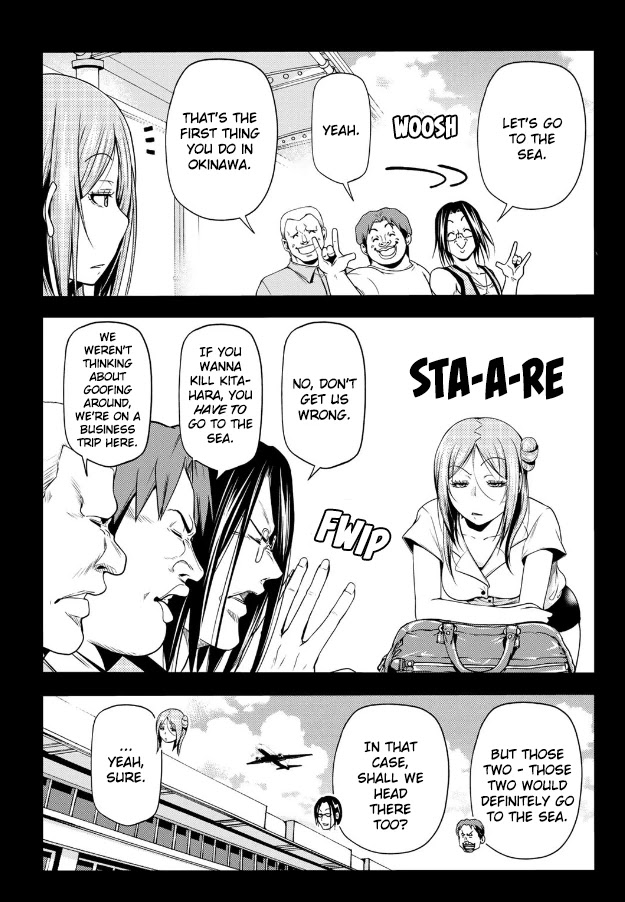 Grand Blue Manga Chapter 66 page 24 - Sakurako's Journey scene