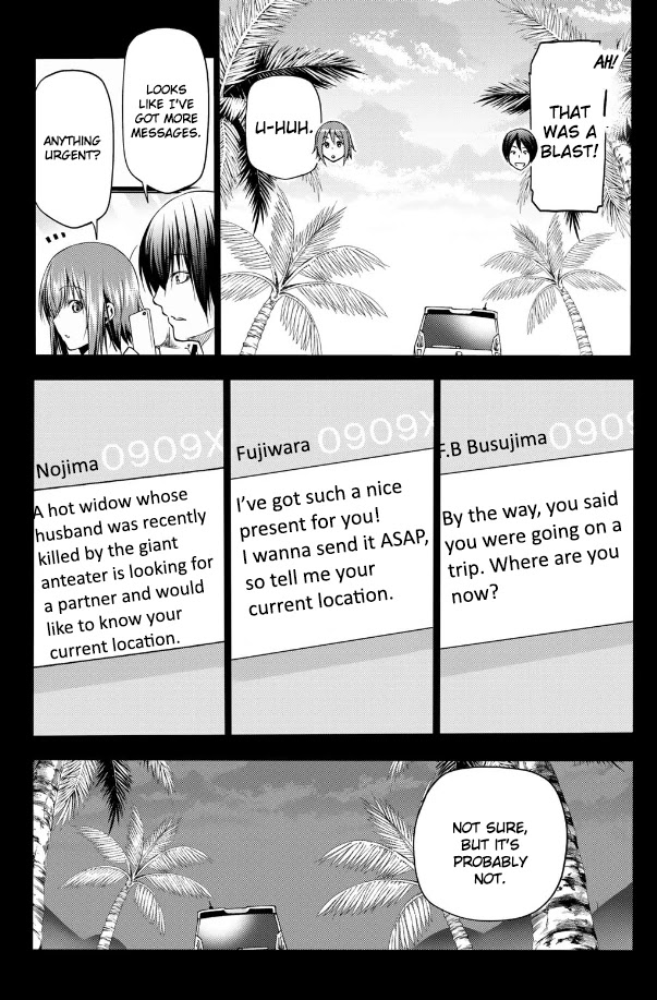 Grand Blue Manga Chapter 66 page 32 - Sakurako's Journey scene