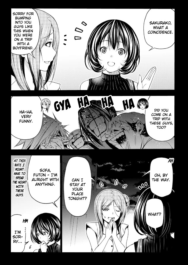 Grand Blue Manga Chapter 66 page 38 - Sakurako's Journey scene