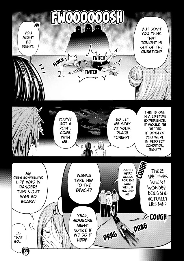 Grand Blue Manga Chapter 66 page 40 - Sakurako's Journey scene