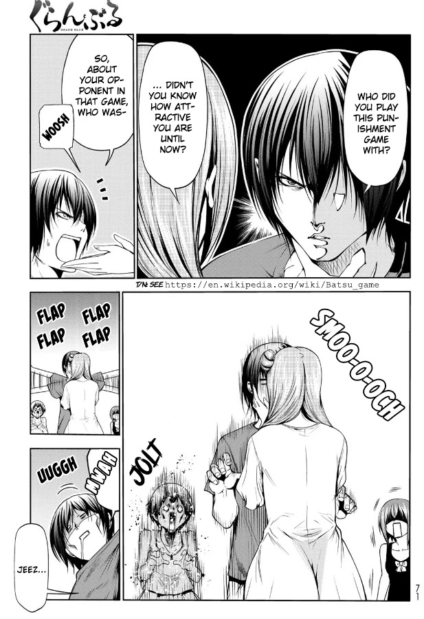 Grand Blue Manga Chapter 66 page 5 - Sakurako's Journey scene