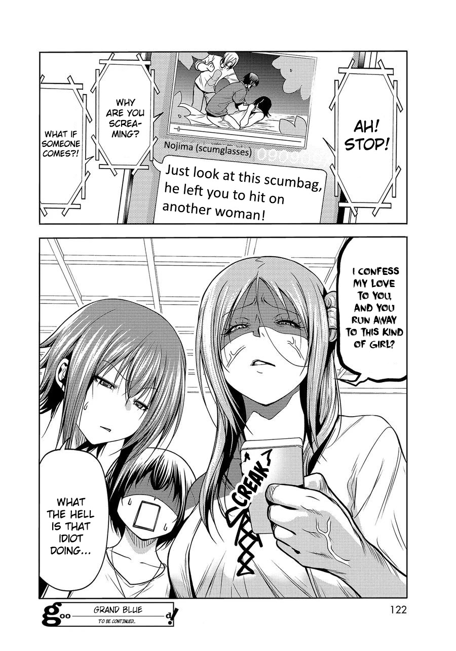 Grand Blue Manga Chapter 67 page 37 - SHIT! scene