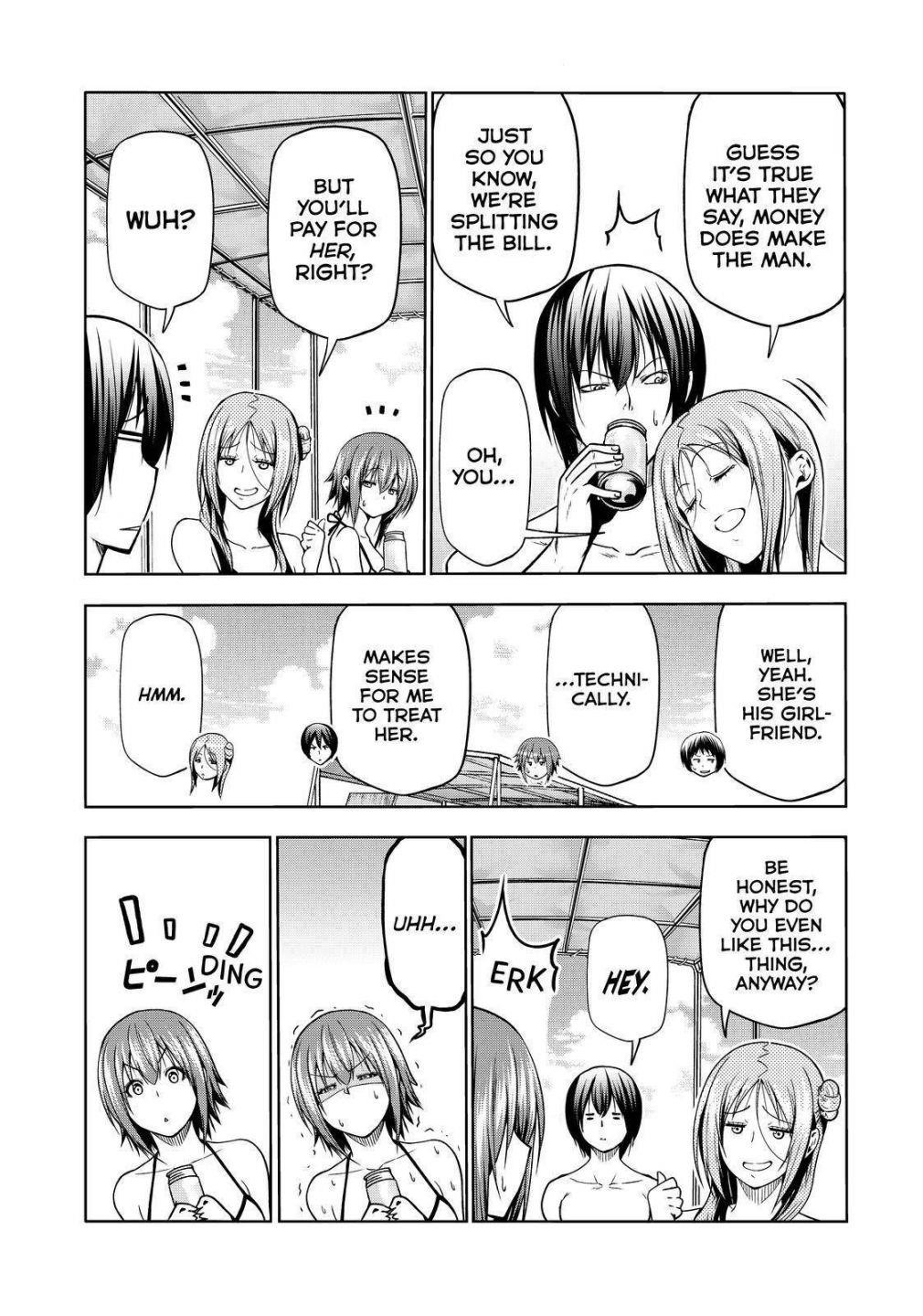 Grand Blue Manga Chapter 69 page 11 - Two to Return scene