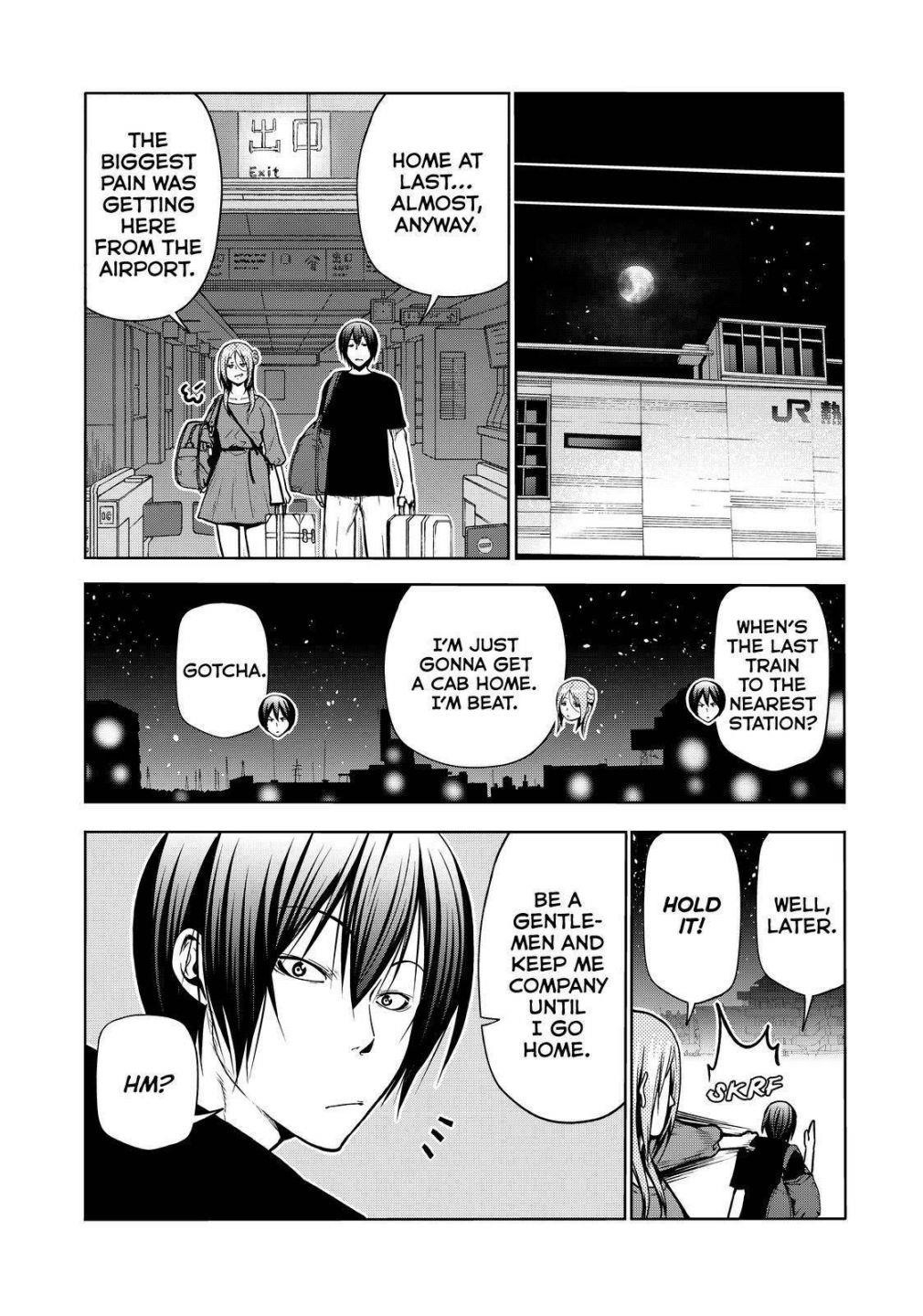 Grand Blue Manga Chapter 69 page 35 - Two to Return scene