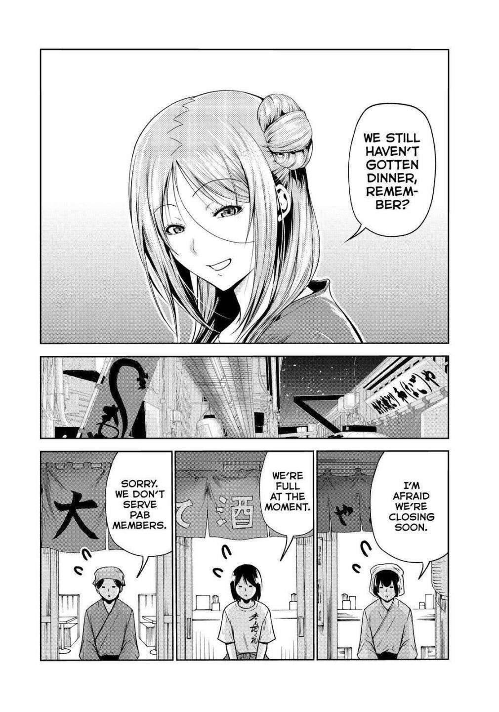 Grand Blue Manga Chapter 69 page 36 - Two to Return scene